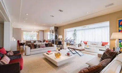 Apartamento amplo com varanda 3 suítes 5 vagas em moema pássaros sp