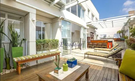 Cobertura com 4 dormitórios à venda, 355 m² por r$ 6.880.000,00 - moema - são paulo/sp