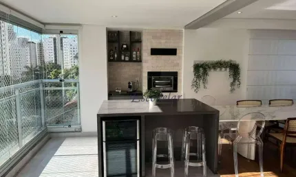 Apartamento com 4 dormitórios à venda, 220 m² por r$ 5.600.000,00 - campo belo - são paulo/sp