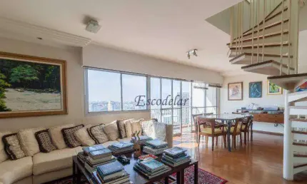 Cobertura com 4 dormitórios para alugar, 268 m² por r$ 19.700,00/mês - campo belo - são paulo/sp