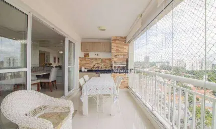 Apartamento com 3 dormitórios à venda, 145 m² por r$ 2.200.000,00 - chácara santo antônio - são paulo/sp