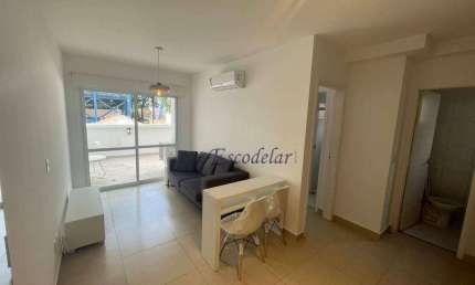 Apartamento,40m2, para alugar com 1 quarto, 1 vaga, mobiliado ou sem mobília, na Vila Olímpia.