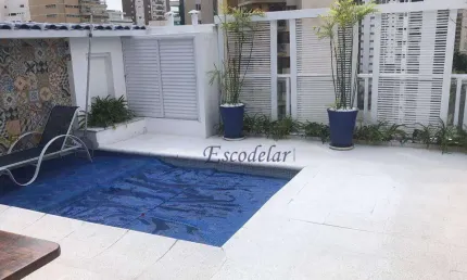 Cobertura com 3 quartos sendo 1 suíte 4 banheiros e 2 vagas à venda, 260 m² - moema - são paulo/sp