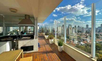 Cobertura com 4 quartos, 4 suítes, 6 vagas para alugar, 420 m² , próximo a Hípica,- Brooklin - São Paulo/SP