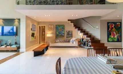 Apartamento com 4 dormitórios para alugar, 220 m² por R$ 28.900,00/mês - Brooklin - São Paulo/SP
