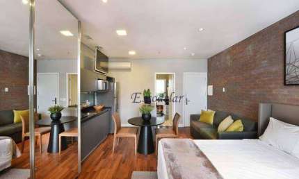 Apartamento com 1 dormitório para alugar, 35 m² por R$ 6.000,00/mês - Vila Olímpia - São Paulo/SP