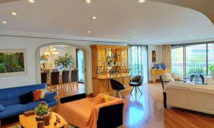 Apartamento para alugar com 4 suítes, 5 vagas, gourmet, lazer, 402m² - jardins, são paulo sp