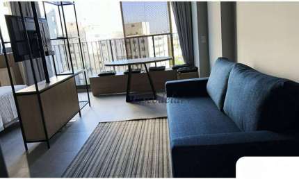 Apartamento com 1 dormitório para alugar, 38 m² por R$ 6.139,00/mês - Vila Madalena - São Paulo/SP