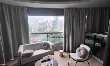 Apartamento com 1 dormitório para alugar mobiliado, 48 m² por R$ 13.100/mês - VilaOlimpia - São Paulo/SP