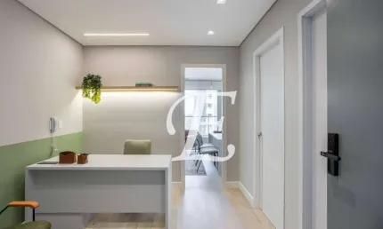 Sala comercial mobiliada para locação no edifício core health – 33m² em pinheiros, são paulo