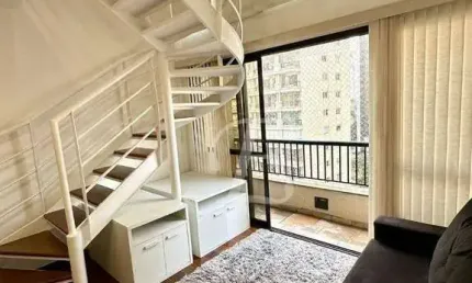 Apartamento com 1 dormitório para alugar, 45 m² por r$ 5.481,00/mês - jardim paulista - são paulo/sp