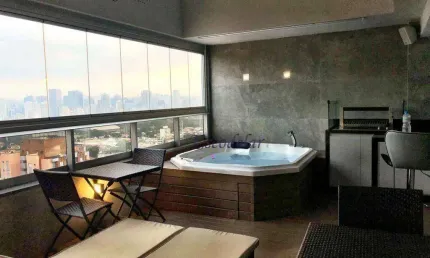 Cobertura com 2 quartos, 2 vagas, à venda, 142 m²  vila olímpia , aceita pet- são paulo/sp