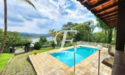Chácara com 6 dormitórios à venda em condomínio pé na água, 1268 m² - cacéia - mairiporã/sp