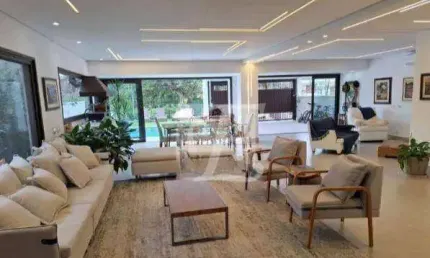 Casa com 4 dormitórios para alugar, mobiliada, 327 m² por r$ 30.000/mês - alphaville - santana de parnaíba/sp