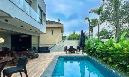Casa com 4 suítes para alugar Mobiliada, 583 m² por R$ 65.000/mês - Tamboré - Santana de Parnaíba/SP