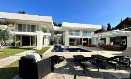 Casa com 5 suítes para alugar mobiliada, 1200 m² por r$ 95.000/mês - tamboré - barueri/sp