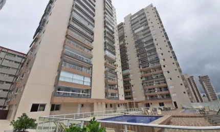 Apartamento à venda em Praia Grande, Guilhermina, com 2 quartos, 60m²