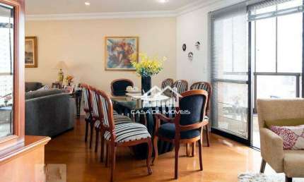 Vende apartamento com 3 dormitórios, 1 suíte e 2 vagas, 128 m² em andar alto, no Brooklin