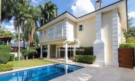 Vende mansão com 4 suítes, 5 vagas, piscina privativa em condomínio no Alto da Boa Vista
