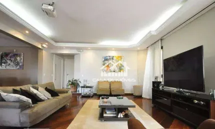 Vende apartamento com 250m², 4 dormitórios, 4 vagas, em rua fechada no Panamby.