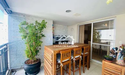 Vende apartamento com 178m² com varanda gourmet no brooklin