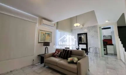 Vende ou aluga apartamento duplex com 83m², 1 suíte e lazer ótimo.
