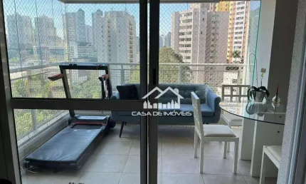 Vende lindo apartamento com 79 m² na Vila Andrade  com 1 suíts,1 vaga e varanda gourmet.