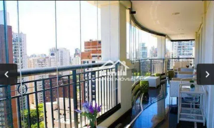 Apartamento à venda tem 309m² com 4 suítes, 4 vagas em moema.