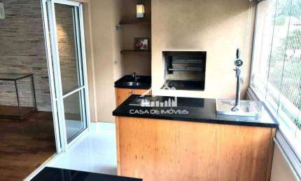 Vende apartamento 141m², 3 suítes, 2 vagas, varanda gourmet com chopeira