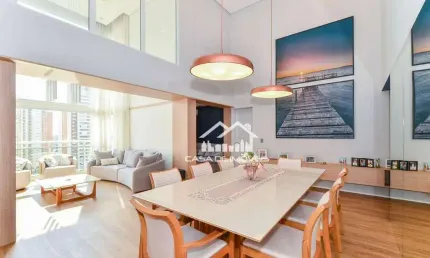 Vende apartamento com pé direito duplo, 157m², 2 suítes, 2 vagas, na vila andrade.