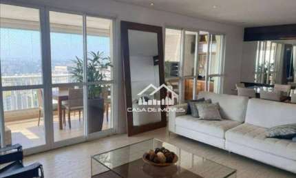 Vende ou aluga apartamento com 223m², 4 dormitórios, 3 suítes, 4 vagas e varanda gourmet na Vila Andrade.