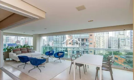 Vende apartamento com 158m², 3 suítes, varanda gourmet e lazer completo, na Vila Nova Conceição.