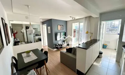 Vende apartamento de 50m², com 2 dormitórios, 1 banheiro, 1 vaga e varanda, no butantã.