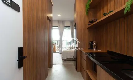 Vende apartamento tipo studio, totalmente montado, com 27m², em moema