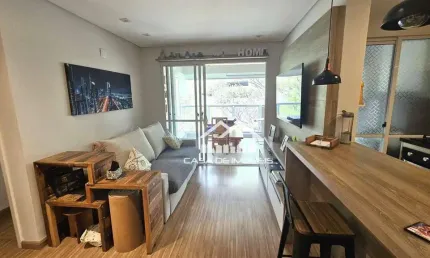 Vende apartamento com 75m², 2 dormitórios sendo 1 suíte, 1 vaga