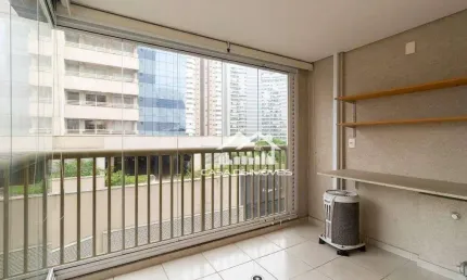 Vende apartamento com 41m², 1 dormitório, 1 vaga e lazer, no brooklin