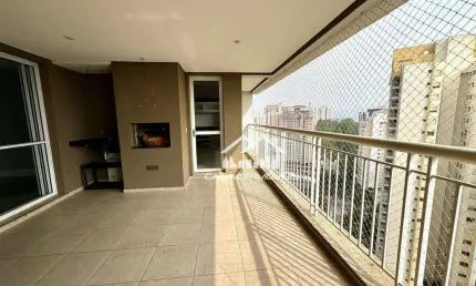 Vende apartamento de 168m², com 3 suítes, 3 vagas, varanda gourmet e depósito, na vila andrade