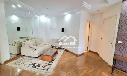Vende ou aluga apartamento com 116m², 2 suítes, closet, 3 vagas de garagem e lazer, no brooklin