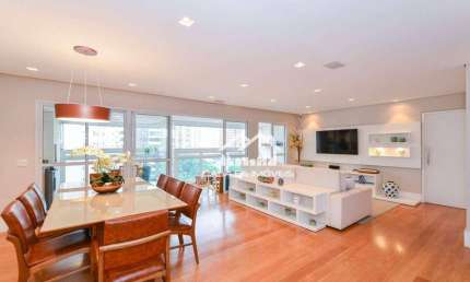 Apartamento à venda, 155m², 3 suítes, 3 vagas, no Campo Belo, lazer completo, churrasqueira, ar condicionado