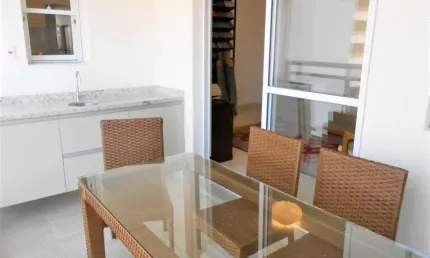 Aluga apartamento com 52m², 1 suíte, varanda, 1 vaga, lazer completo, no Brooklin próximo a Berrini