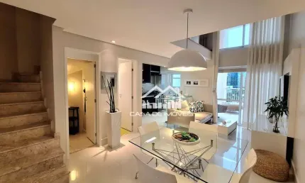 Vende duplex incrível, 100% mobiliado, na Vila Olímpia.