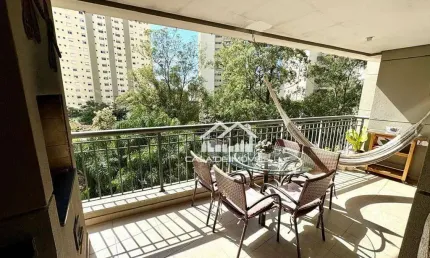Vende apartamento de 150m², com 3 suítes, 3 vagas, varanda gourmet e lazer de clube, na vila andrade