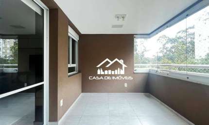 Aluga apartamento de 143m², com 3 suítes e 2 vagas, no Panamby.