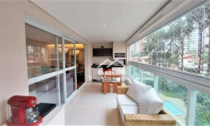 Vende apartamento com 125m², 3 suítes, 2 vagas, depósito e lazer, no Brooklin