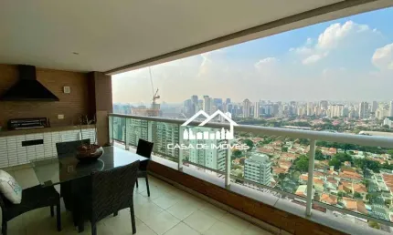 Aluga, cobertura, penthouse, mobiliada, brooklin, 3 dormitórios, 2 suítes, piscina, churrasqueira e lazer completo