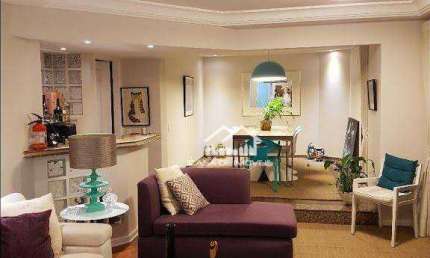 Vende ou aluga apartamento com 107m², 3 suítes, reformado e modernizado.