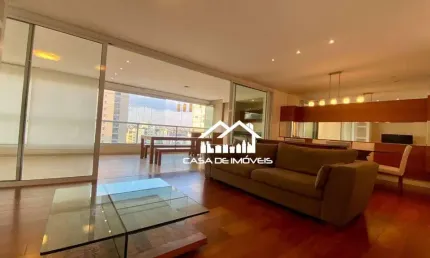Aluga apartamento com 3 suítes, varanda gourmet, elevador privativo e lazer completo, no Campo Belo.
