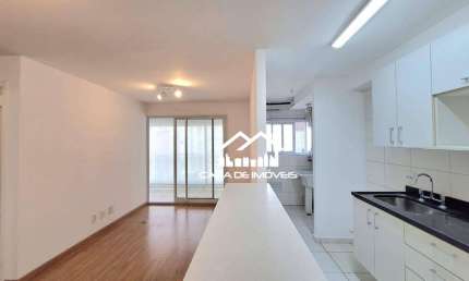 Aluga apartamento com 47m², 1 dormitório, 1 vaga, lazer completo, no Campo Belo.