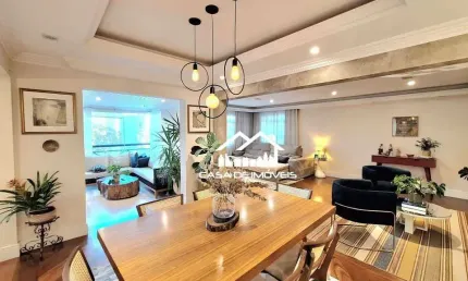 Aluga apartamento com 223m², 4 suítes, 4 vagas e lazer, no Morumbi