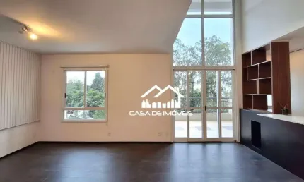 Vende ou aluga apartamento duplex com 83m², 1 suíte, 2 vagas, depósito e lazer, no Panamby.